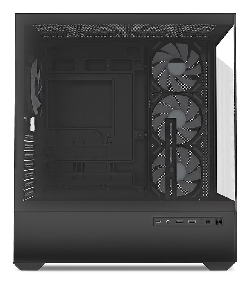 Sharkoon AK6 RGB Black - Case per PC ATX in Vetro Temperato con Illuminazione RGB Indirizzabile
