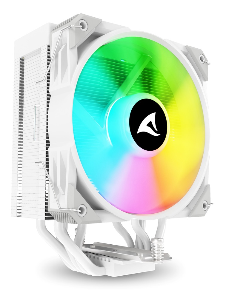 Sharkoon A50 RGB Dissipatore CPU ad Aria 120mm Torre Singola con 5 Condotti di Calore, Direct Touch, TDP 230W e Illuminazione ARGB
