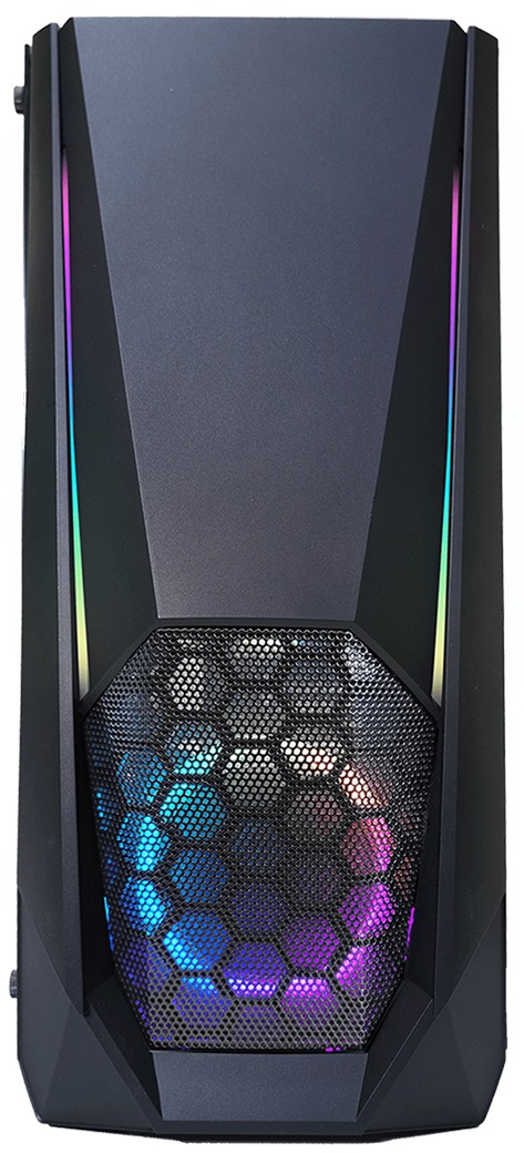 Xilence Xilent Blast X505.ARGB Case per PC da gioco Midi Tower Nero con Vetro Temperato e 2 Ventole ARGB PWM da 120 mm