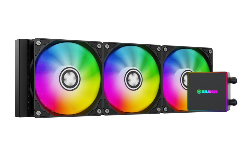 Xilence LiQuRizer LQ360PRO.ARGB Raffreddatore di liquidi All-in-One 12 cm Nero - Flusso d'aria 77,33 pdc/min, Pressione 2,31 mmH2O