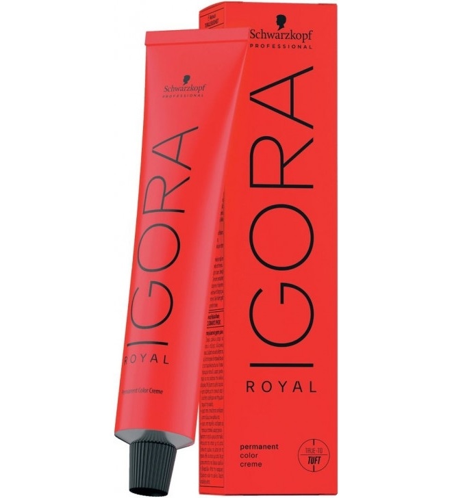 Schwarzkopf Professional Igora Royal Tinta Permanente per Capelli Viola 0-89 - 60 ml, Copertura 100% Capelli Bianchi e Idratazione