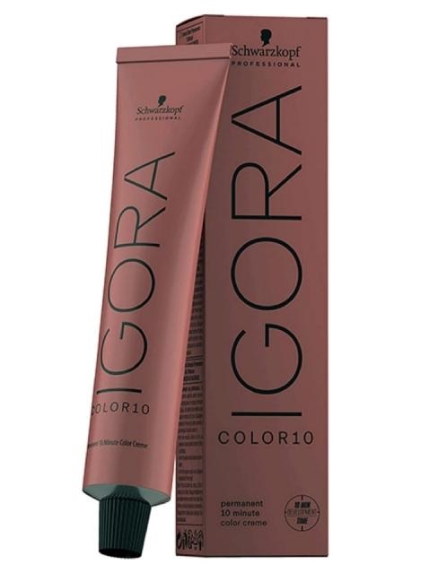 Schwarzkopf Professional Igora Color10 Tinta Permanente per Capelli 60 ml - Copertura 100% Capelli Bianchi, Equalizzazione Colore, Formula di Cura