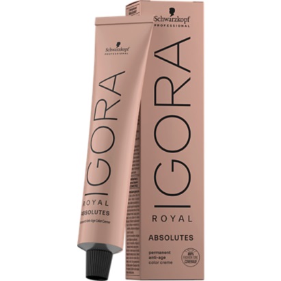 Schwarzkopf Professional Igora Royal Absolutes Tinta per Capelli 60 ml - Colore Biondo Scuro Ramato Naturale, Copertura 100% Capelli Bianchi, Formula Anti-Age