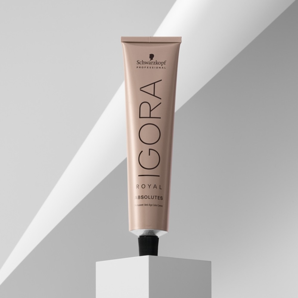 Schwarzkopf Igora Royal Absolutes Tinta Permanente per Capelli 60 ml - Fino al 100% di Copertura dei Capelli Bianchi e 3 Livelli di Schiaritura