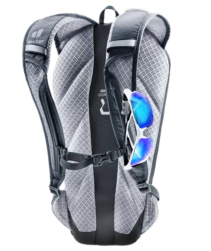 Deuter Road One Zaino da Ciclismo 5L - Leggero, Aerodinamico, con Sistema AirContact e Supporto per Pompa