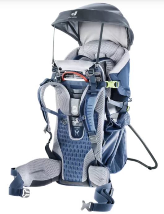 Deuter Kid Comfort Active Zaino Porta Bambino Leggero con Sistema di Ventilazione - 2680 g, Regolazione Lunghezza Schiena, Ampia Tasca in Rete
