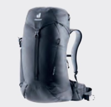 Deuter AC Lite 24 - Zaino da escursionismo 24L con sistema dorsale Aircomfort, fascia toracica regolabile e scomparto per vescica d'idratazione - Nero