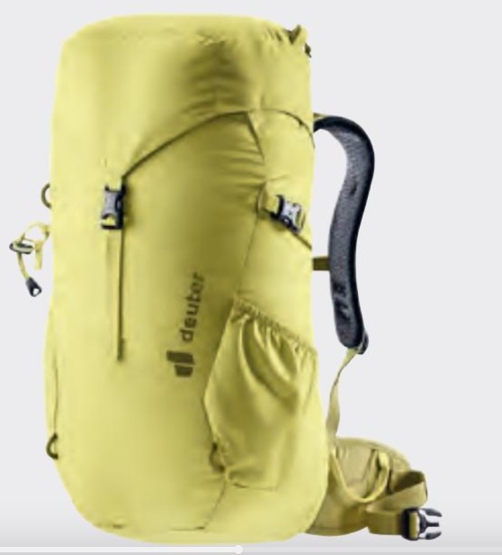 Deuter Climber 22 - Zaino da alpinismo per bambini 22 L Giallo con sistema dorsale Alpine