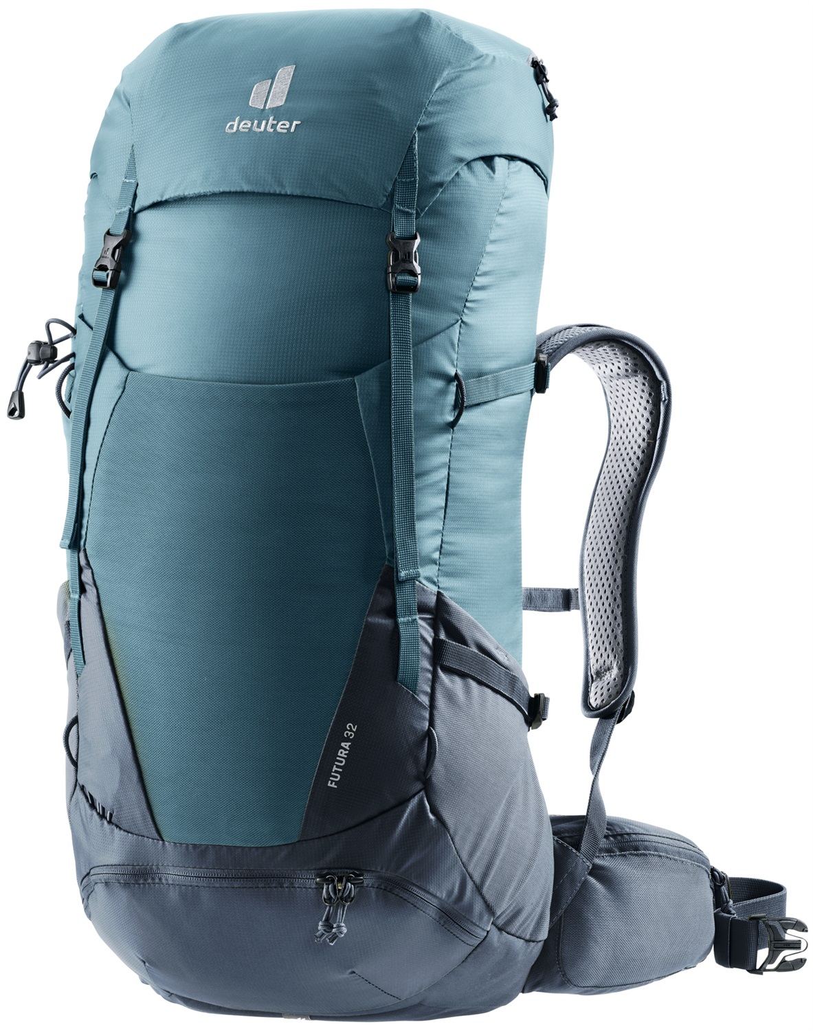Deuter Futura 32 Zaino da Escursionismo Blu - 32 Litri, Sistema Dorsale Aircomfort, Spallacci Morbidi