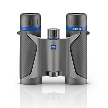 Zeiss Terra ED Pocket Binocolo 10x25, Impermeabile, Compatto, Gommato, con Sacca e Cinghietta