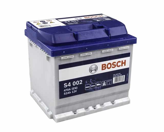 Bosch S4002 Batteria per Veicolo AGM 52 Ah 12 V 470 A - Tecnologia Piombo Acido, Dimensioni 207x175x190 mm