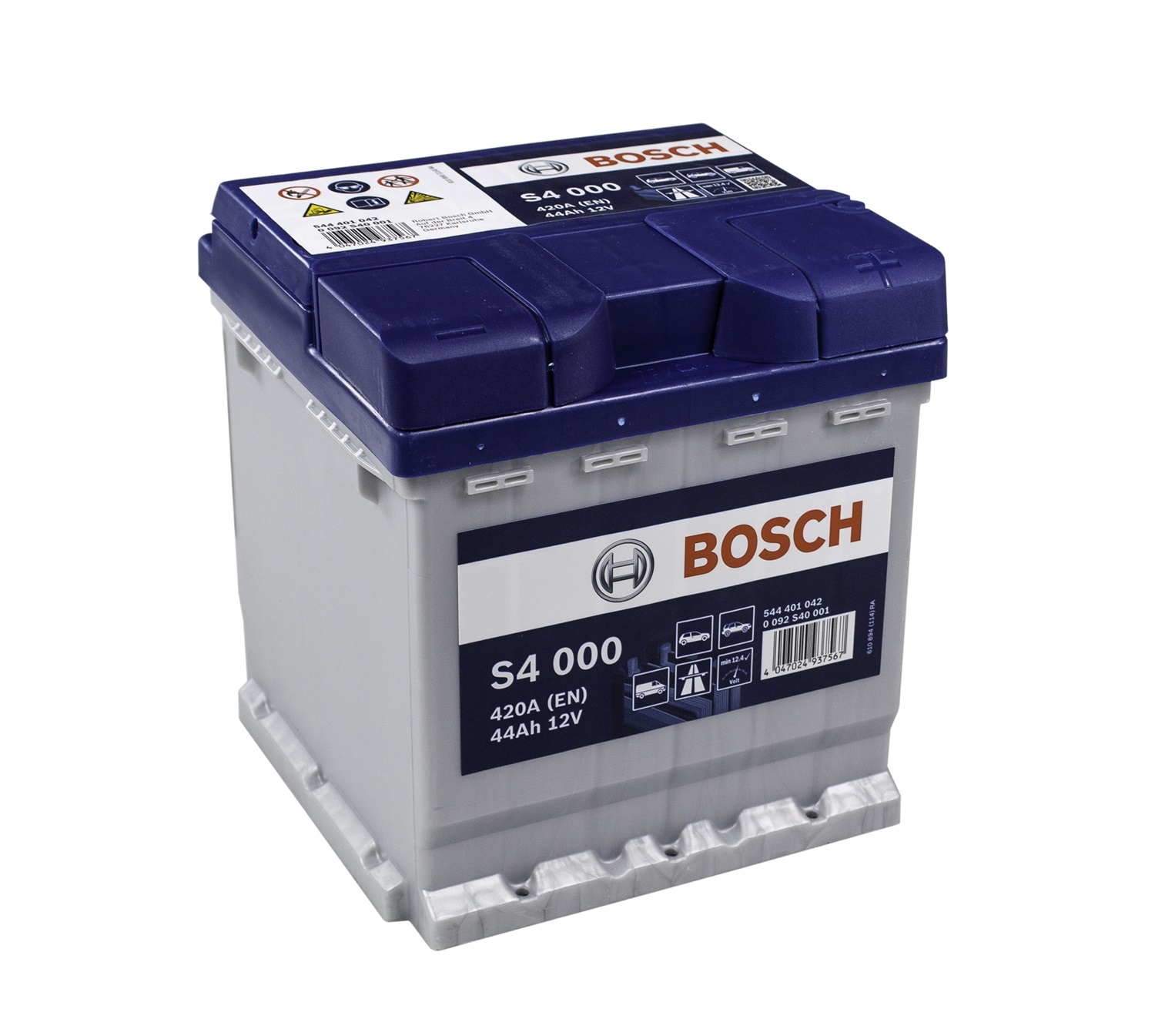 Bosch Batteria S4 0092S40001 44 Ah 12 V 420 A per Auto - Tecnologia al Piombo Acido