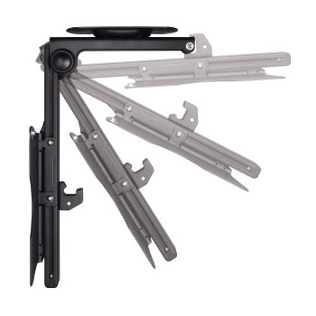 Hama Supporto per TV 00118654 Nero - Montaggio a soffitto per schermi da 19 a 46 pollici, Inclinazione regolabile, Standard VESA fino a 200 x 200