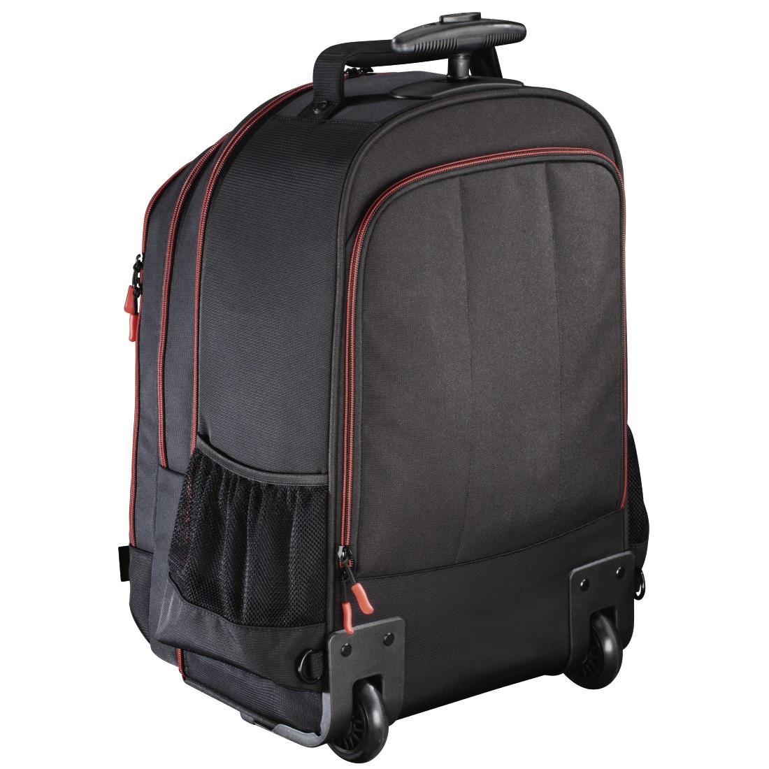 Hama Miami 200 Trolley Nero/Rosso per Attrezzature Fotografiche - Compatibile con Notebook e Tablet, Dimensioni Esterni 30x23x50 cm