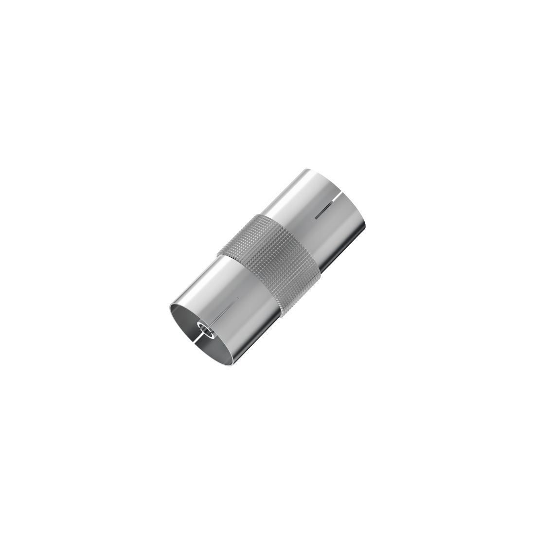 Hama Adattatore Antenna F/F in Metallo, Coassiale Femmina, Argento - 1 pz