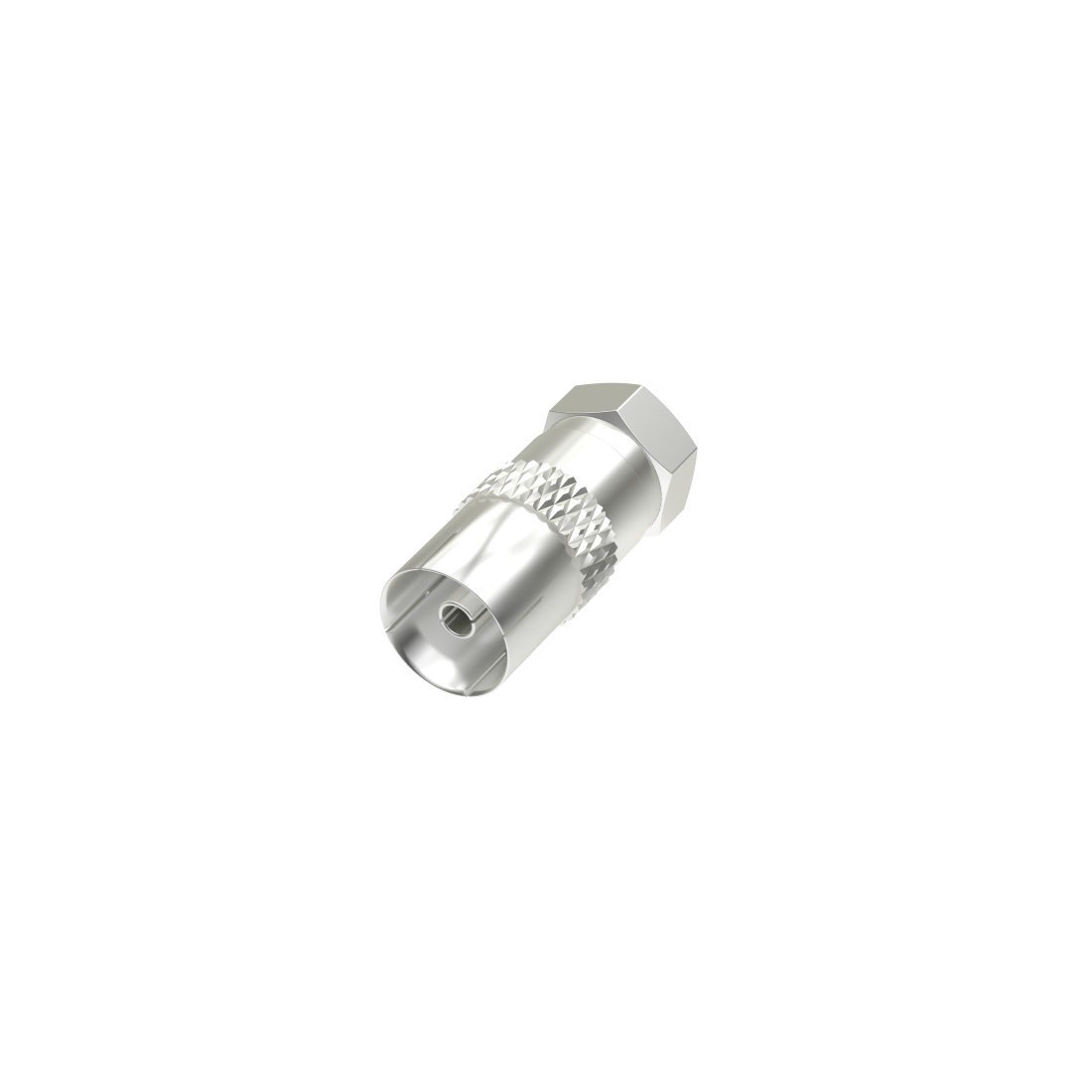 Hama Adattatore SAT M/antenna F - Connettore Tipo F, Coassiale, Maschio/Femmina, Argento