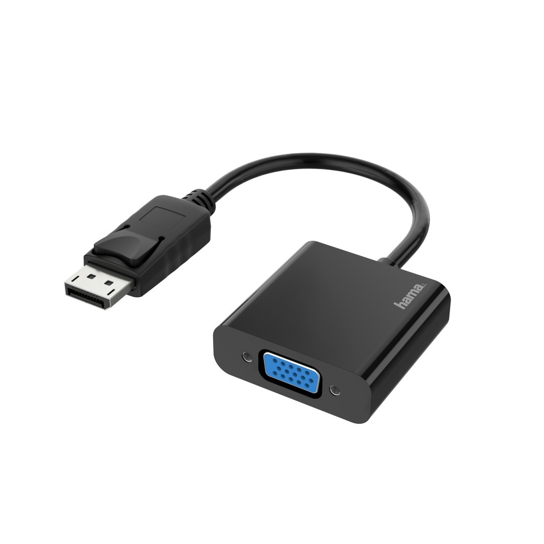 Hama Adattatore Video DisplayPort a VGA (D-Sub) - Full-HD 1080p, Cavo Placcato Oro, Compatibile con Lenovo, Dell, HP, ASUS