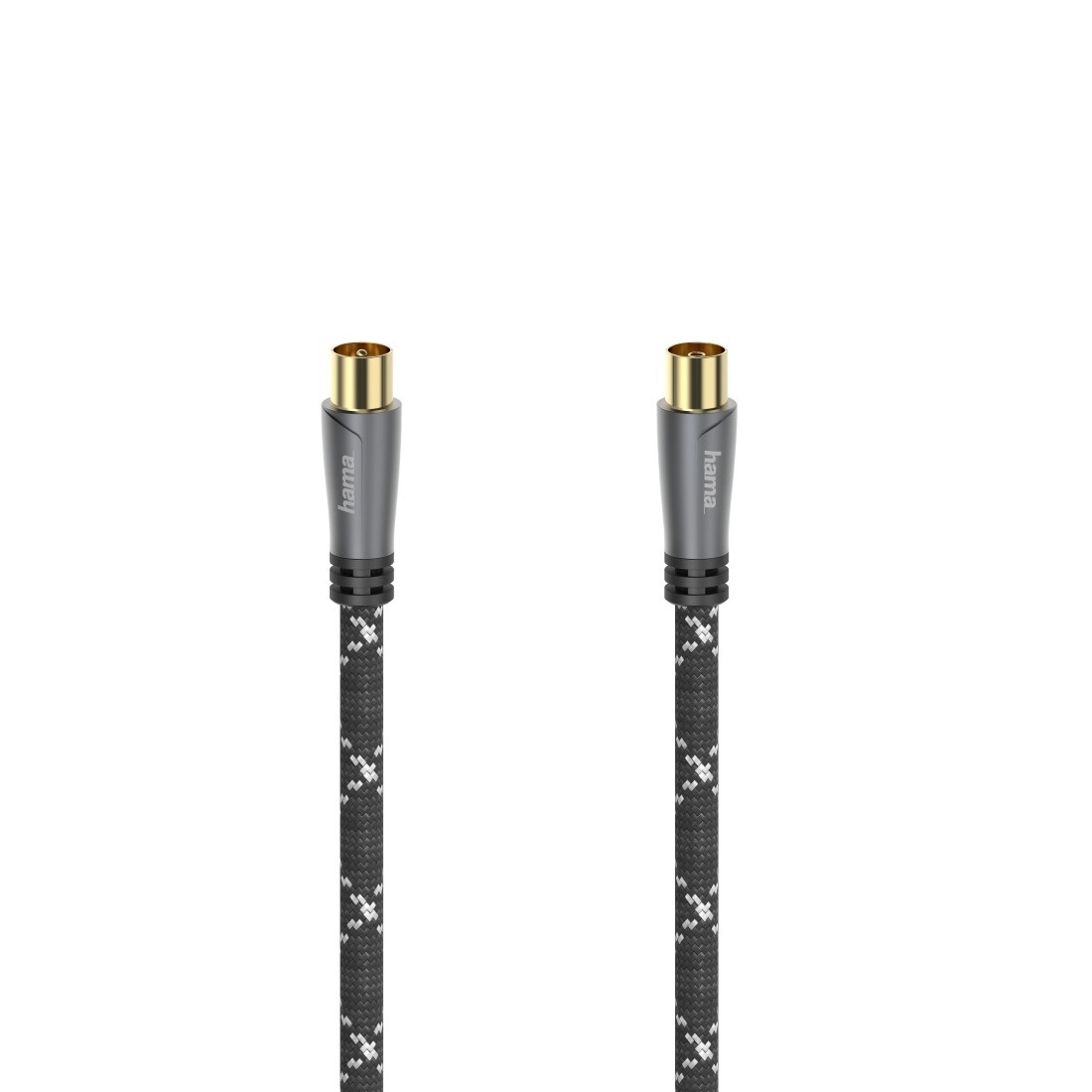 Hama Cavo Coassiale 5m con Connettori in Metallo e Rivestimento Oro, 120 dB