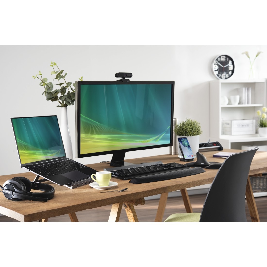 Hama C-600 Pro Webcam 1080p Full HD con Microfono Integrato, USB 2.0, Nero