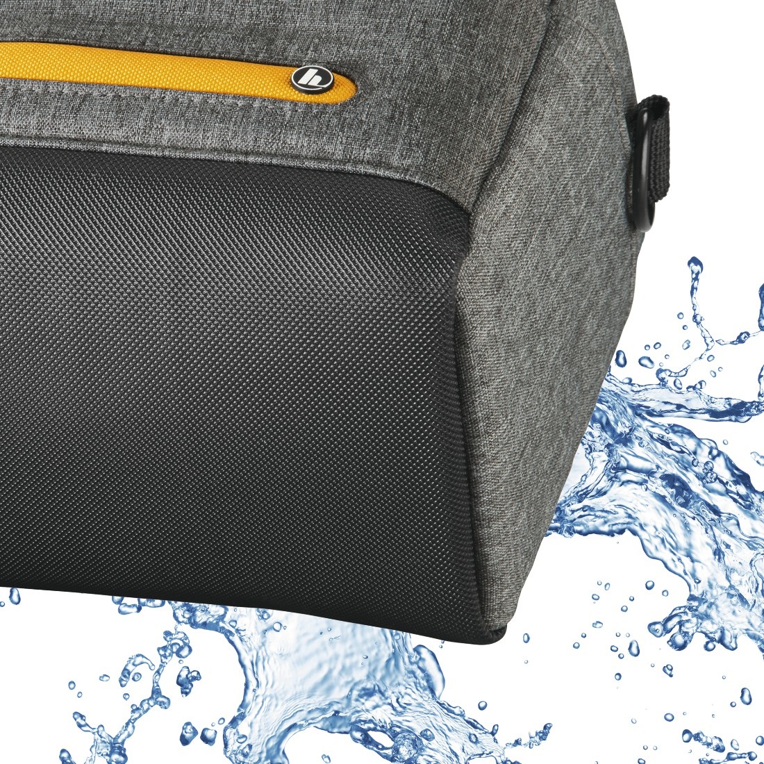 Hama Terra 110 - Borsa per fotocamera Grigia con spazio per reflex e accessori