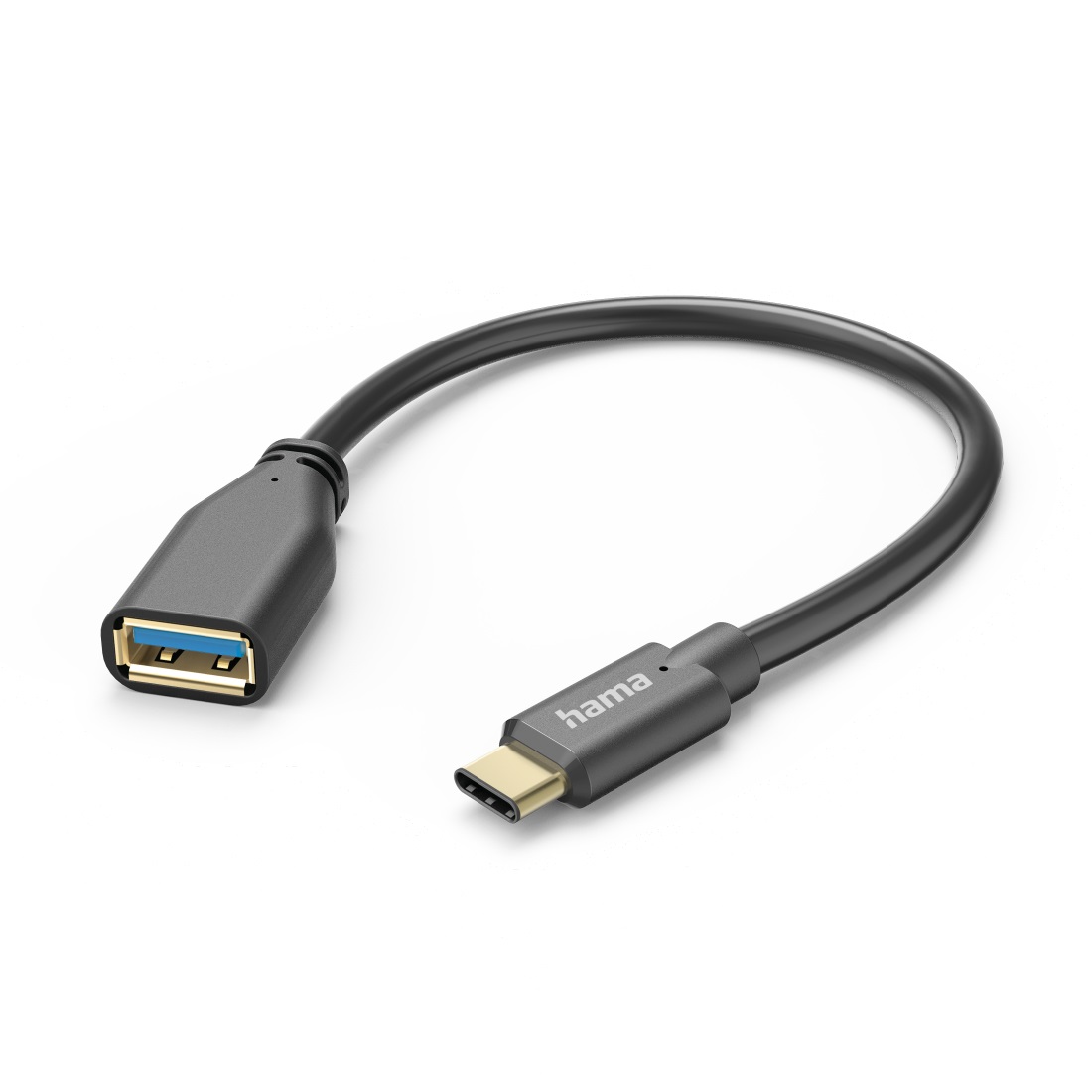 Hama Cavo OTG USB Type C M/USB A F 0,15 m - USB 3.2 Gen 1, Trasferimento Dati Fino a 5 Gbit/s, Compatibile con Dispositivi USB-C