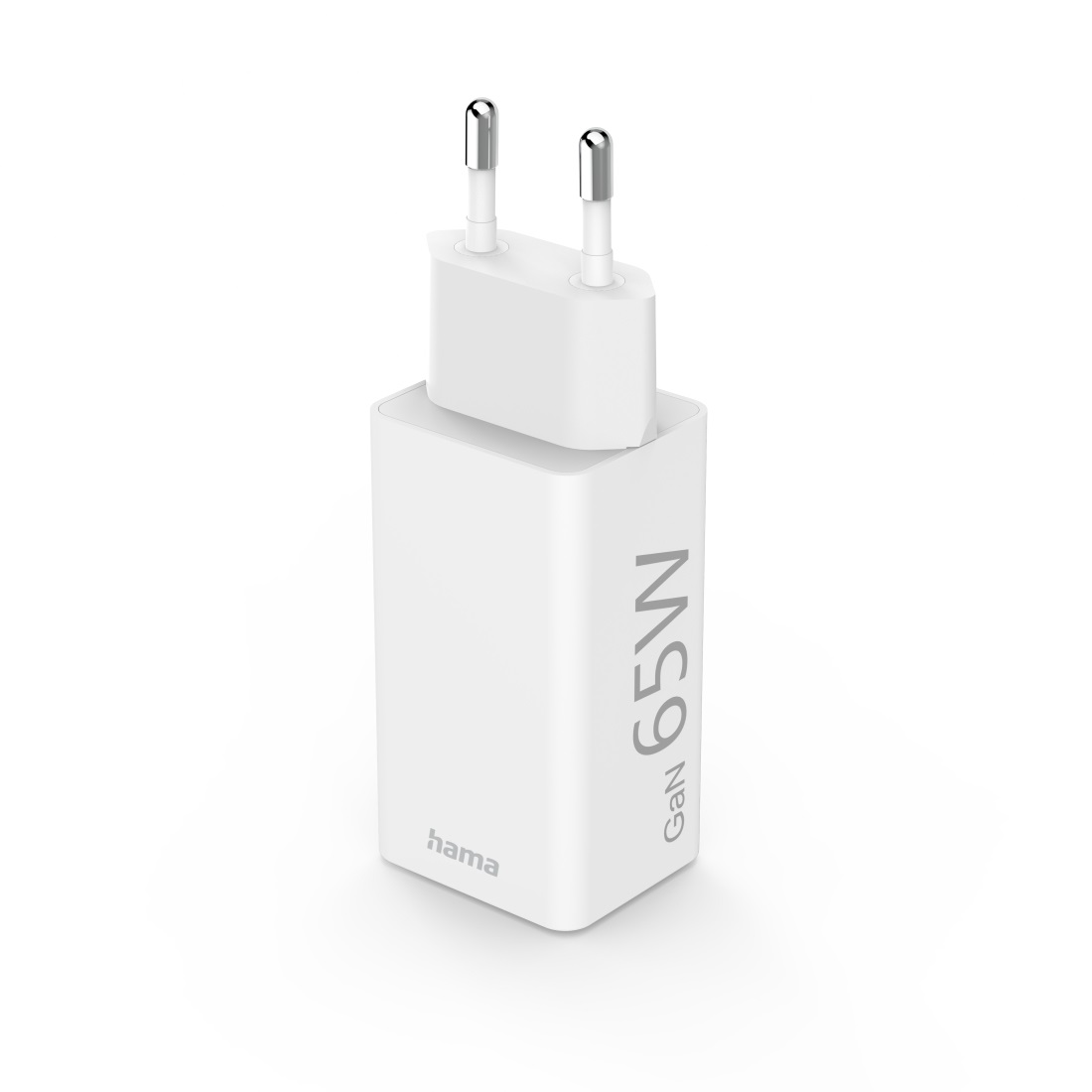 Hama Caricatore USB-C 65W con 2 Porte USB-C e USB-A, Ricarica Rapida Quick Charge 3.0 e Power Delivery, Tecnologia GaN