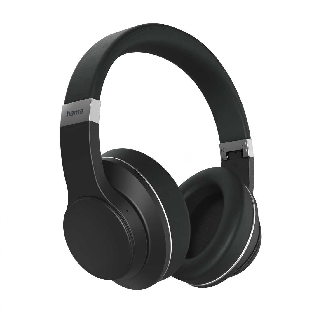Hama Cuffie Bluetooth Passion Voyage Over Ear ANC con Ricarica Wireless, Microfono e Controllo Touch - Nero