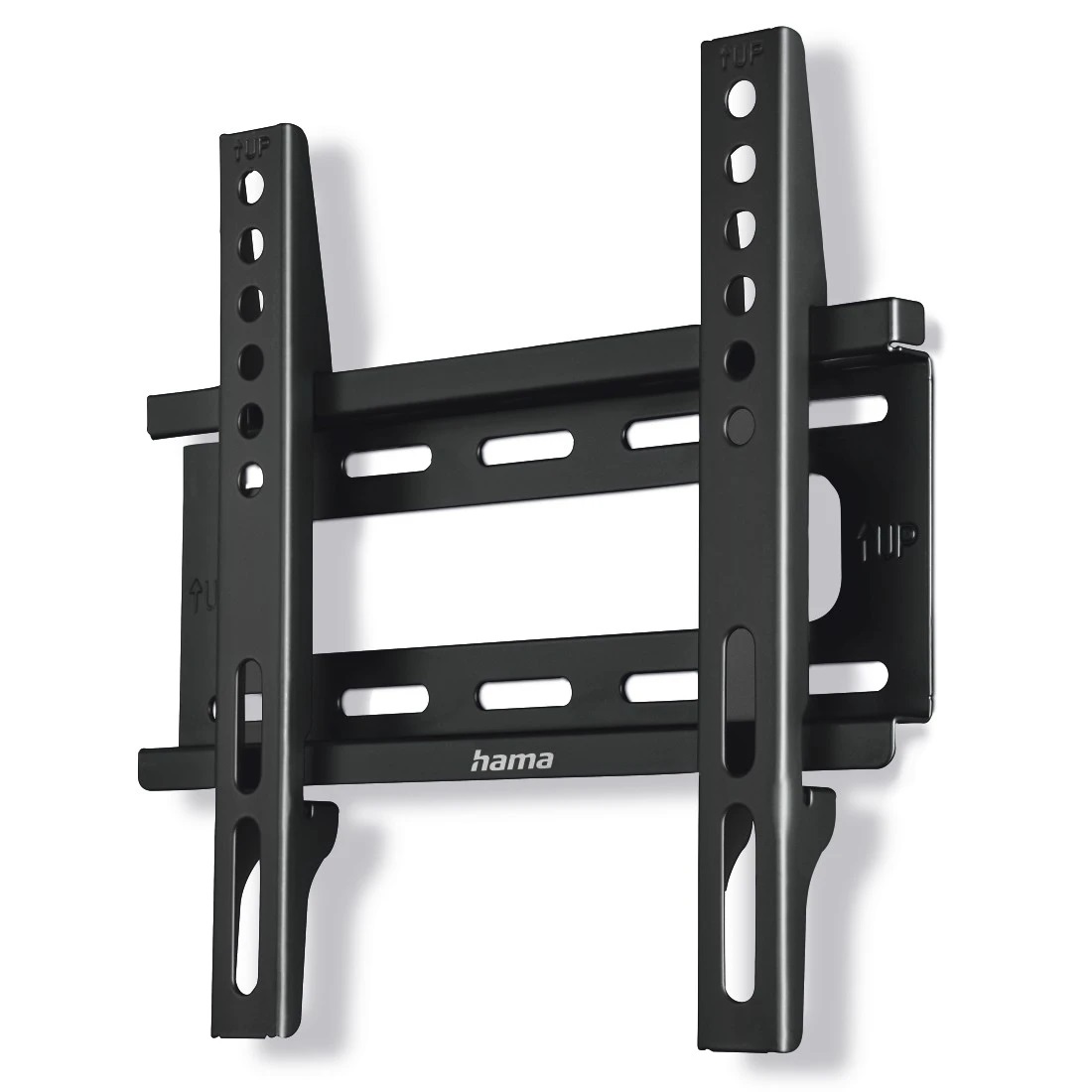 Hama Supporto TV a parete rigido 117 cm (46 pollici) Nero - Fino a 25 kg, Distanza dalla parete 2,5 cm