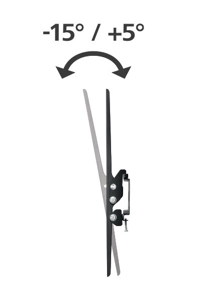 Hama Supporto TV a Parete Inclinabile 191 cm (75) fino a 40 kg - Nero