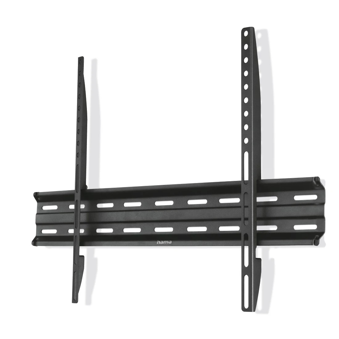Hama Supporto TV a Parete Rigido 191 cm (75 pollici) Nero - Fino a 40 kg, Distanza dalla Parete 2,3 cm, Compatibile con Standard VESA fino a 600x400