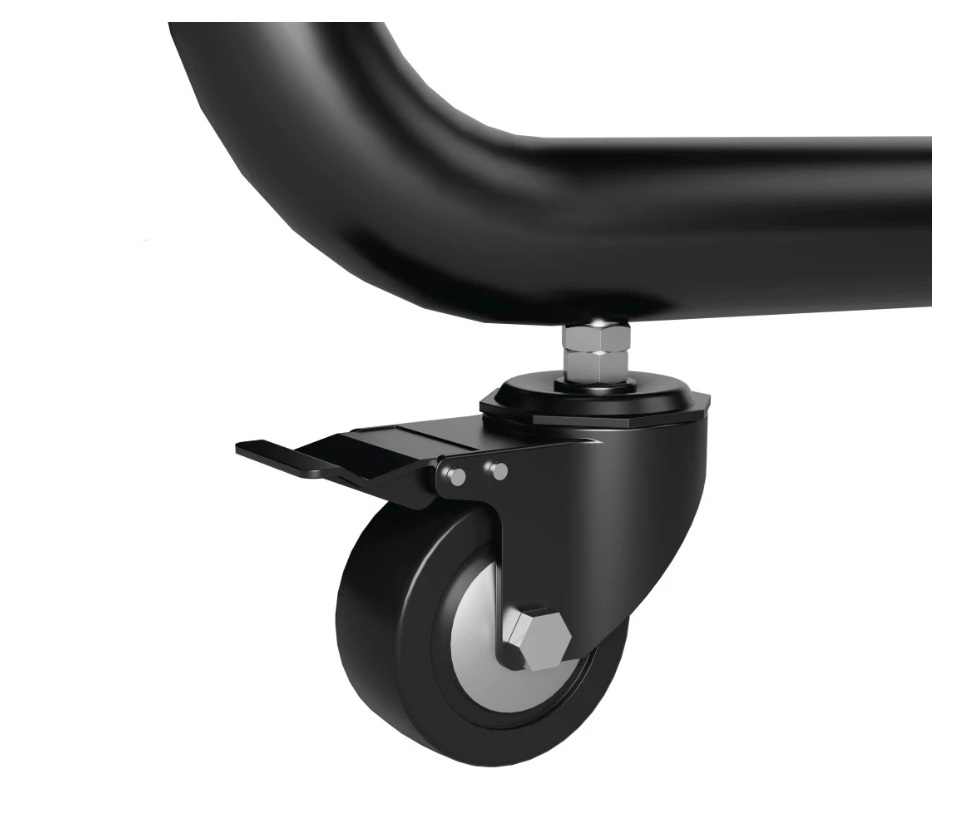 Hama Supporto Mobile per TV con Ruote, Altezza Regolabile fino a 100 Pollici, Nero