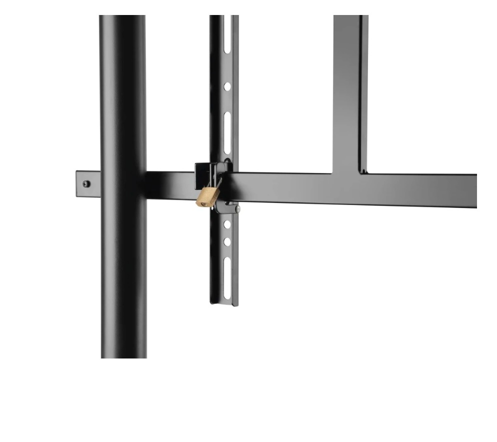 Hama Supporto Mobile per TV con Ruote, Altezza Regolabile fino a 100 Pollici, Nero