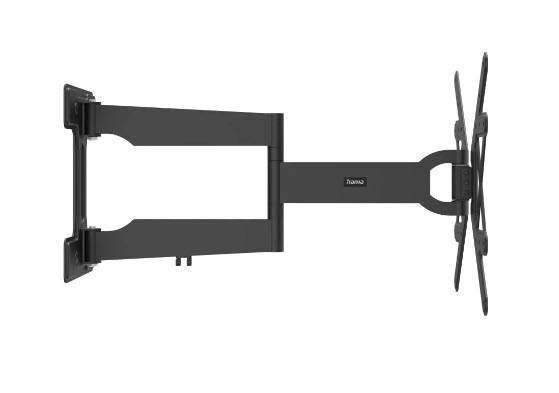 Hama Supporto da Parete per TV Orientabile e Inclinabile, Braccio Extra Lungo, Compatibile con TV da 32-65 Pollici, VESA 100x100 fino a 400x400, Fino a 50 kg, Ultra Sottile