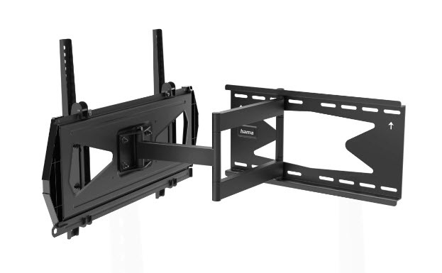 Hama Supporto TV a parete Girevole 165,1 cm (65 pollici) Nero con Dispositivo Antifurto, Capacità 40 kg, Compatibile VESA 300x200 a 400x400