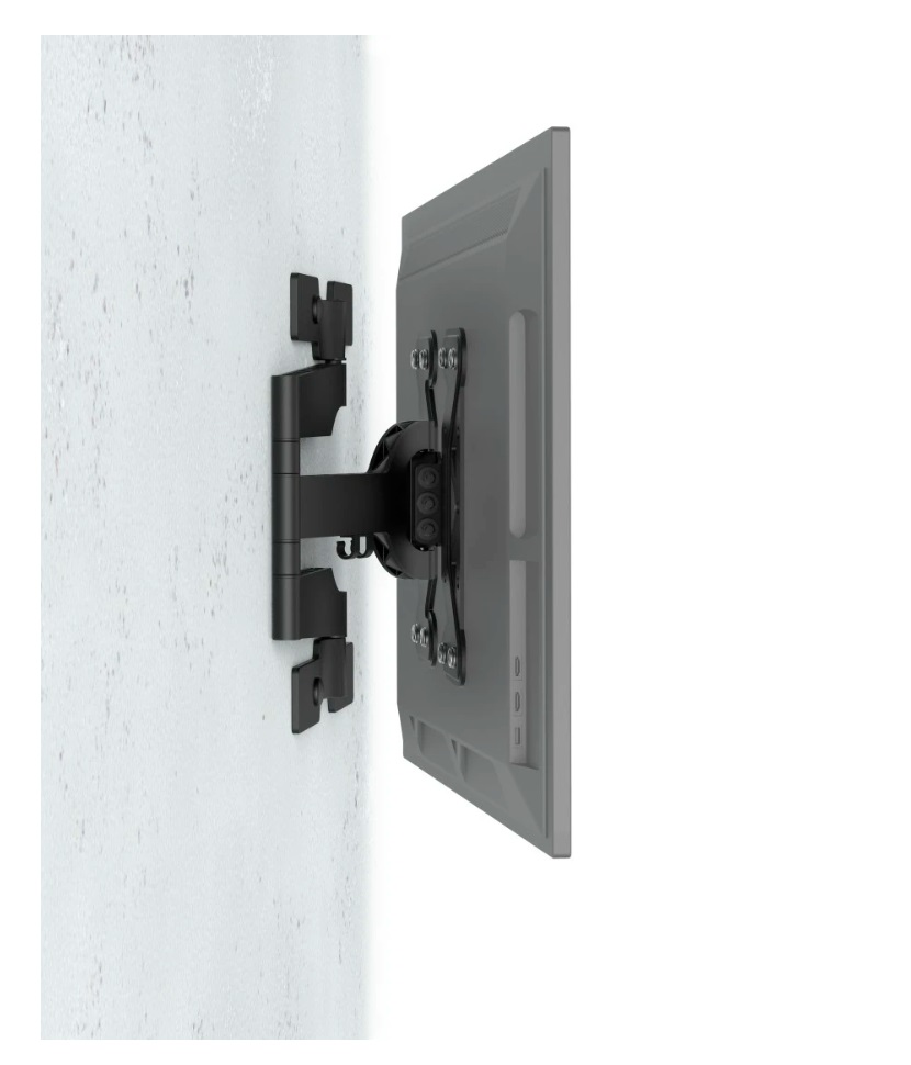 Hama Supporto da Parete per TV Orientabile e Inclinabile, Compatibile con TV da 19-48 Pollici, VESA 100x100 a 200x200, Fino a 25 kg, Sottile e con Supporto Estraibile