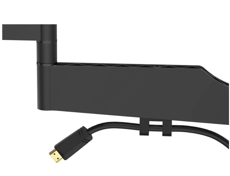 Hama Supporto da Parete per TV Orientabile e Inclinabile, Compatibile con TV da 19-48 Pollici, VESA 100x100 a 200x200, Fino a 25 kg, Sottile e con Supporto Estraibile