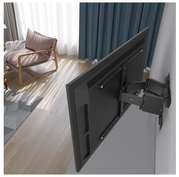 Hama FULLMOTION Supporto da Parete per TV Ultra Sottile 2,29 m (90 pollici) Nero