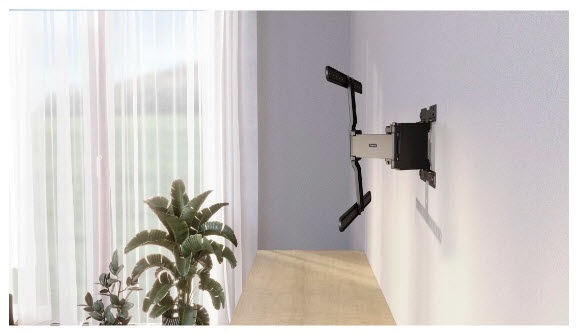 Hama FULLMOTION Supporto da Parete per TV Ultra Sottile 2,29 m (90 pollici) Nero