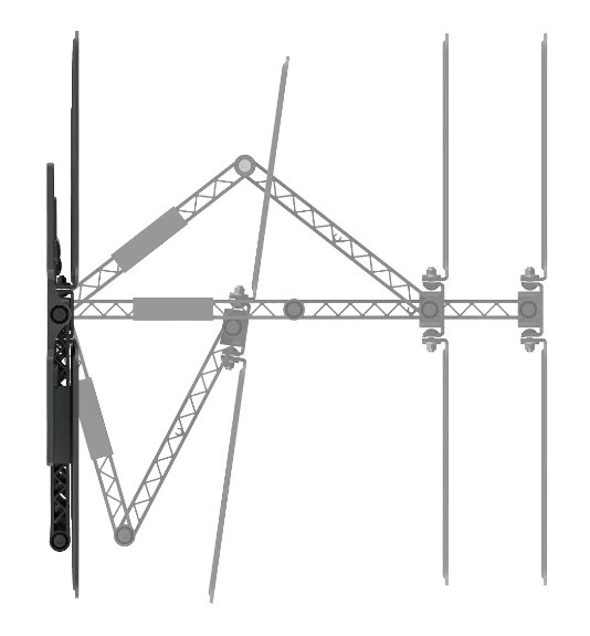 Hama Supporto TV a Parete Orientabile e Inclinabile 2,29 m (90 pollici) Nero - Compatibile con TV da 37 a 90 pollici, VESA 100x100 fino a 600x400, Fino a 50 kg