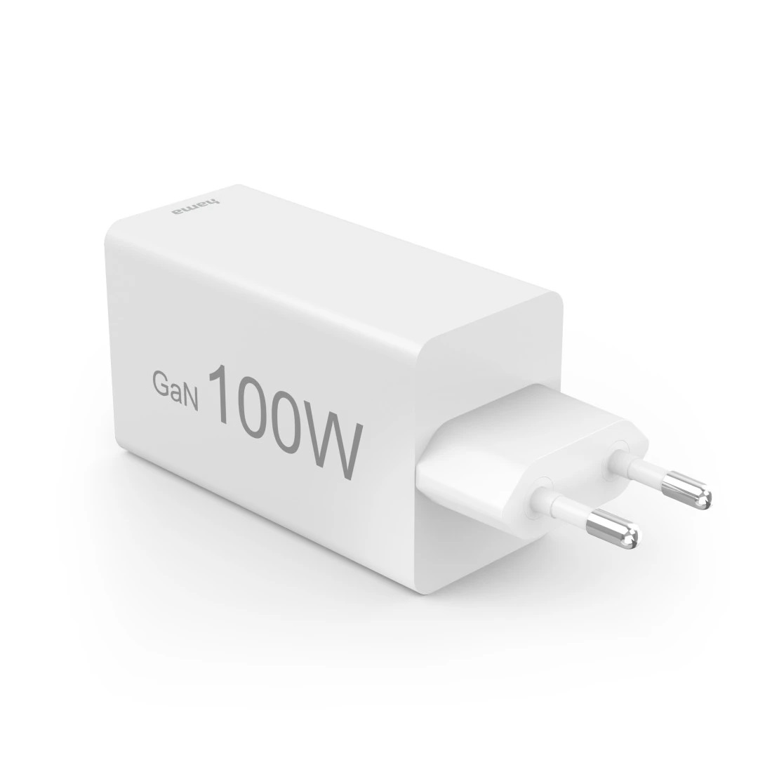 Hama Caricatore Rapido USB 100W con Tecnologia GaN, Presa Multipla USB-C e USB-A, Supporto Quick Charge 3.0