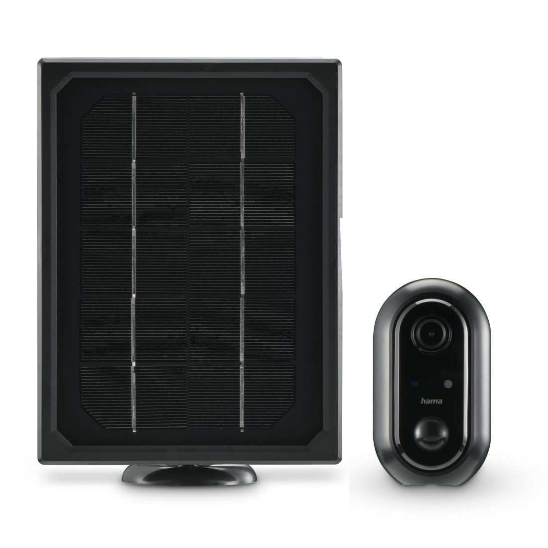 Hama 00176648 Telecamera di Sorveglianza IP Esterno con WLAN, Batteria e Solare, Registrazione 1080p