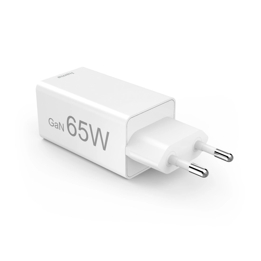 Hama Caricatore Rapido GaN 65W con 2 Porte USB-C PD/Qualcomm per Ricarica Simultanea di Dispositivi