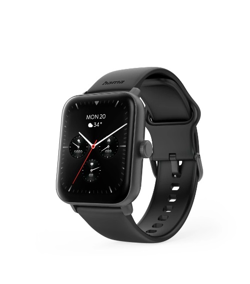 Hama Hama 6010 Orologio Fitness Digitale Touch Screen Nero con GPS e Protezione IP68