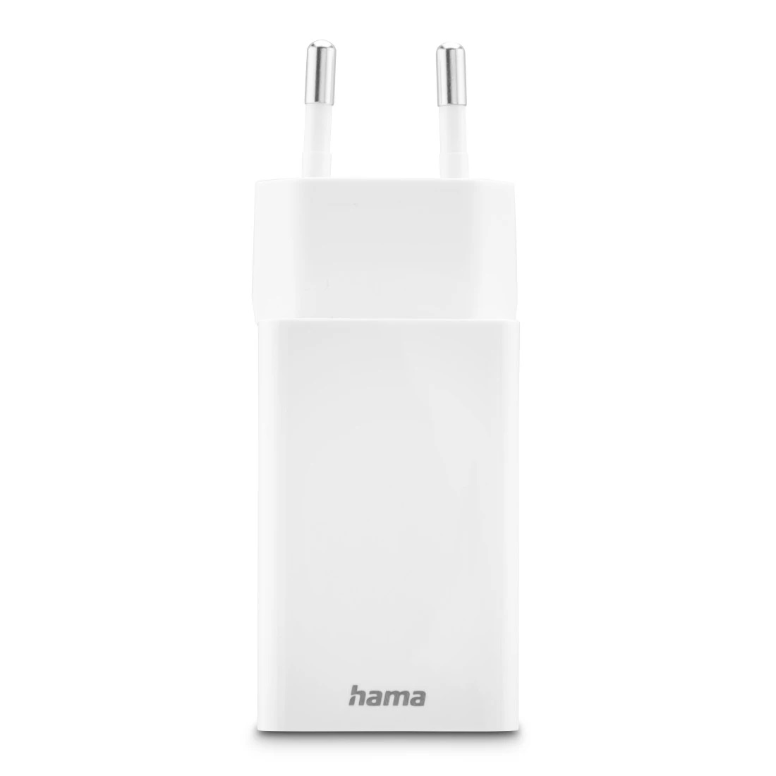 Hama Caricabatterie Rapido 45W - USB-C PD e USB-A QC, Tecnologia GaN, Compatto e Leggero, Bianco