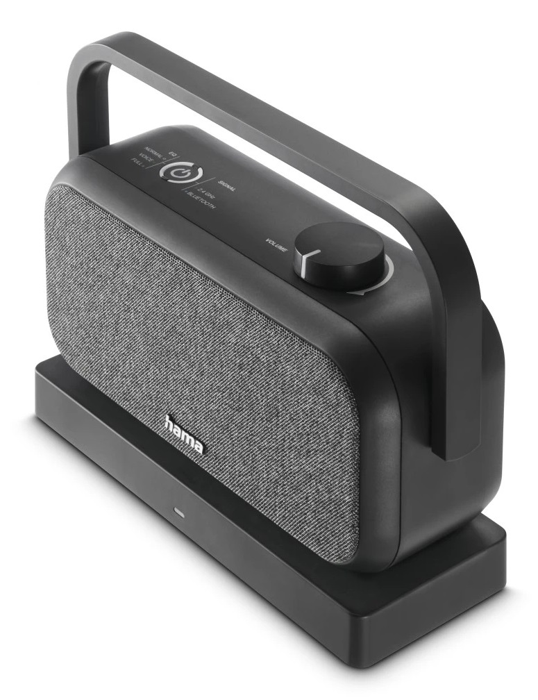Hama Altoparlante Wireless 15W Nero e Grigio con Bluetooth e Stazione di Ricarica