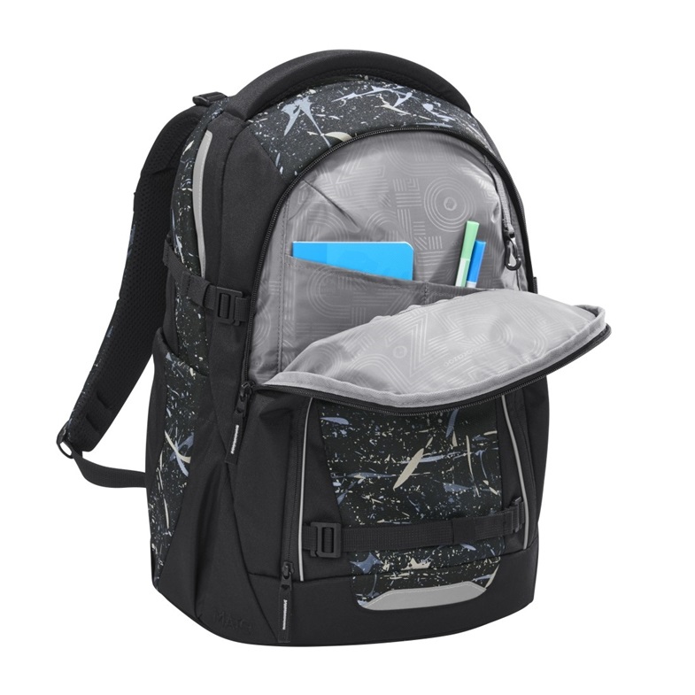 Coocazoo MATE zaino City backpack Nero, Blu, Bianco Poliestere