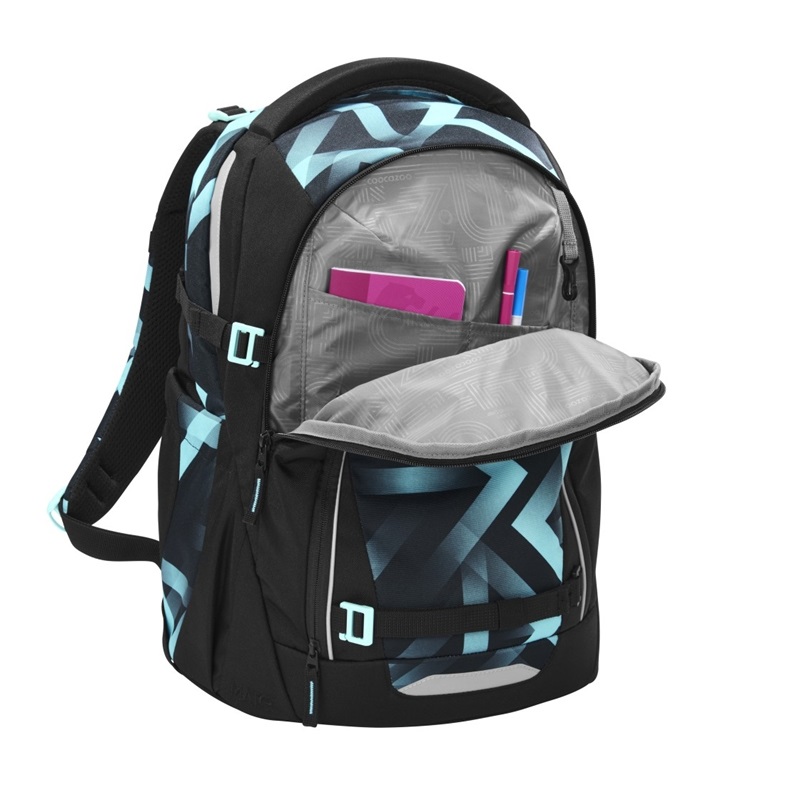 Coocazoo MATE zaino City backpack Nero, Bianco Poliestere
