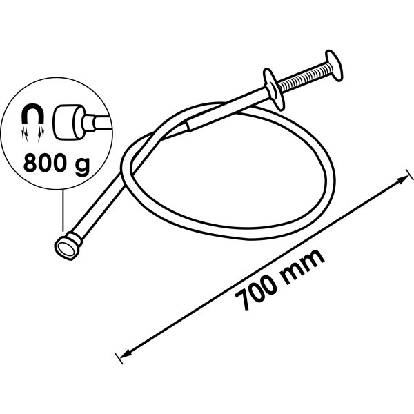 Vigor V1764 Pinza ad Artiglio Magnetica Rosso - Forza di Sollevamento 800g, Design Moderno e Facile da Usare