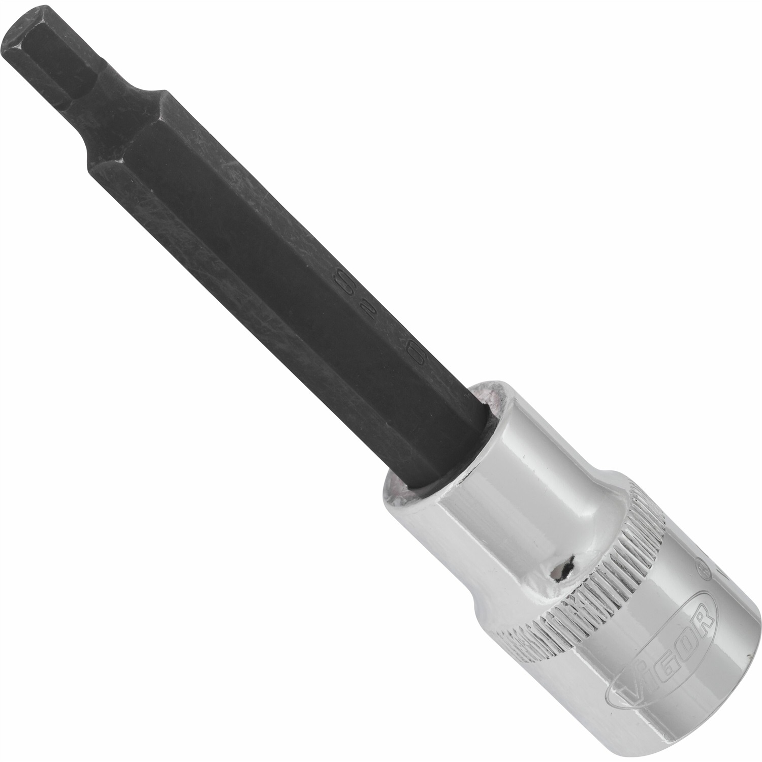 VIGOR Inserto per Cacciavite Esagonale 6 mm, Lunghezza 100 mm, 1/2 - V2073