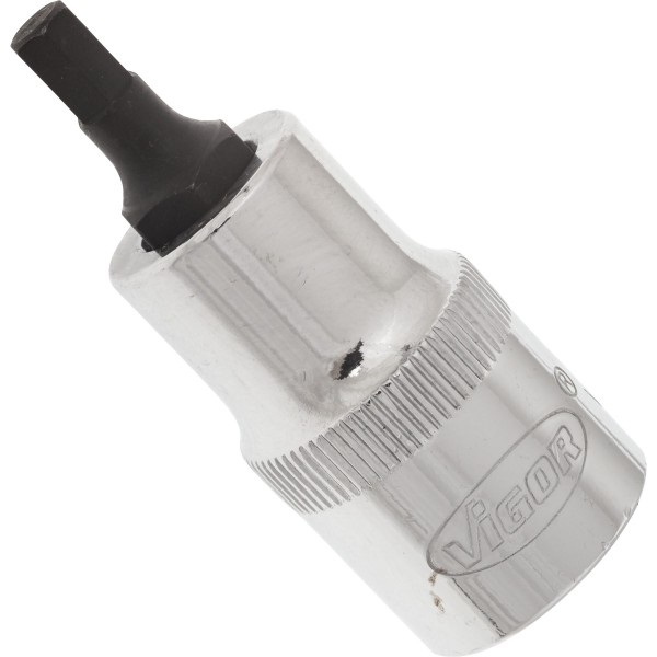 VIGOR V2101 - Punta per cacciavite a esagono incassato 5 mm, lunghezza 55 mm, design durevole